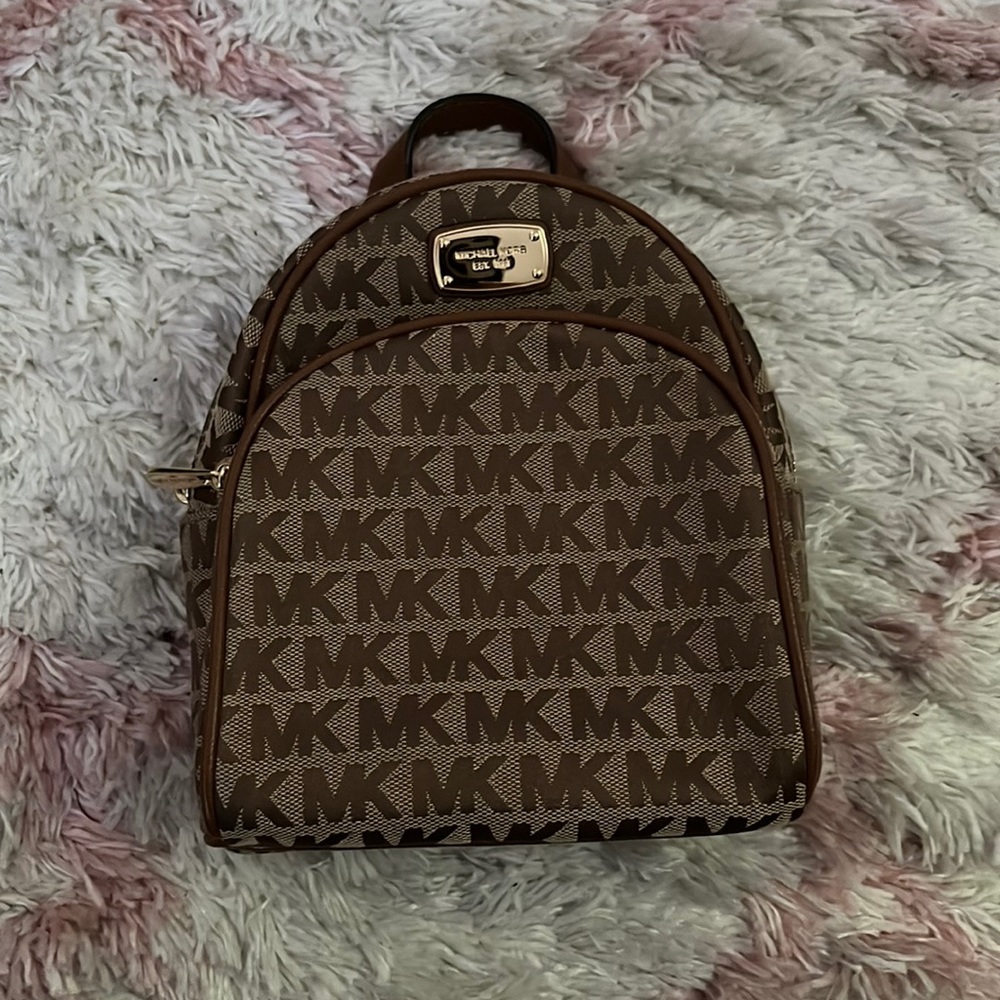 Brown MK Backpack